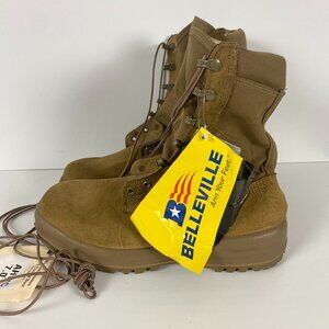 Belleville Hot Weather Army Combat Boots Men's Size 7.0 R Coyote Brown Suede